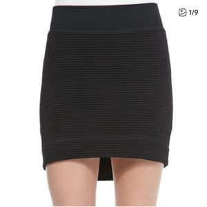 Rag and bone cozy soft thick ribbed Jersey skirt